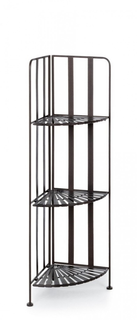 Angoliera Pieghevole Ray Marrone - 49x36x120 cm