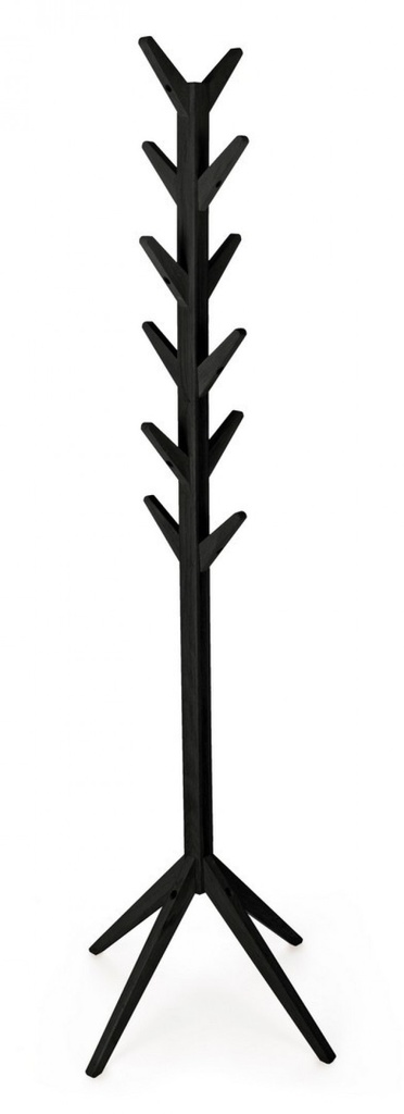 Appendiabiti Slim in Legno di Betulla - Nero