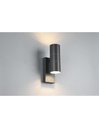 Applique Cilindro Doppia Emissione Antracite con Sensore Crepuscolare