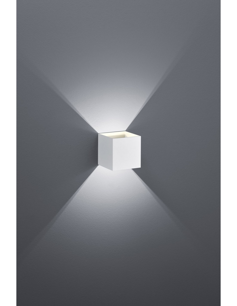Applique Cubotto Bianco Doppia Emissione Led