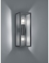 Applique Antracite Doppia Luce Sopra e Sotto IP44