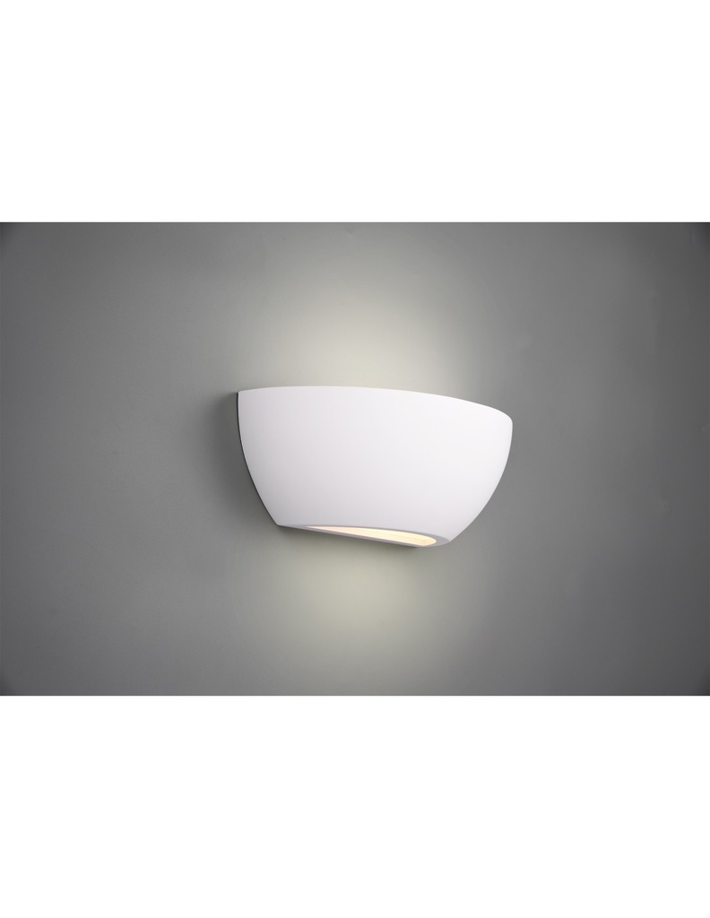 Applique Gesso Doppia Luce Roma Verniciabile