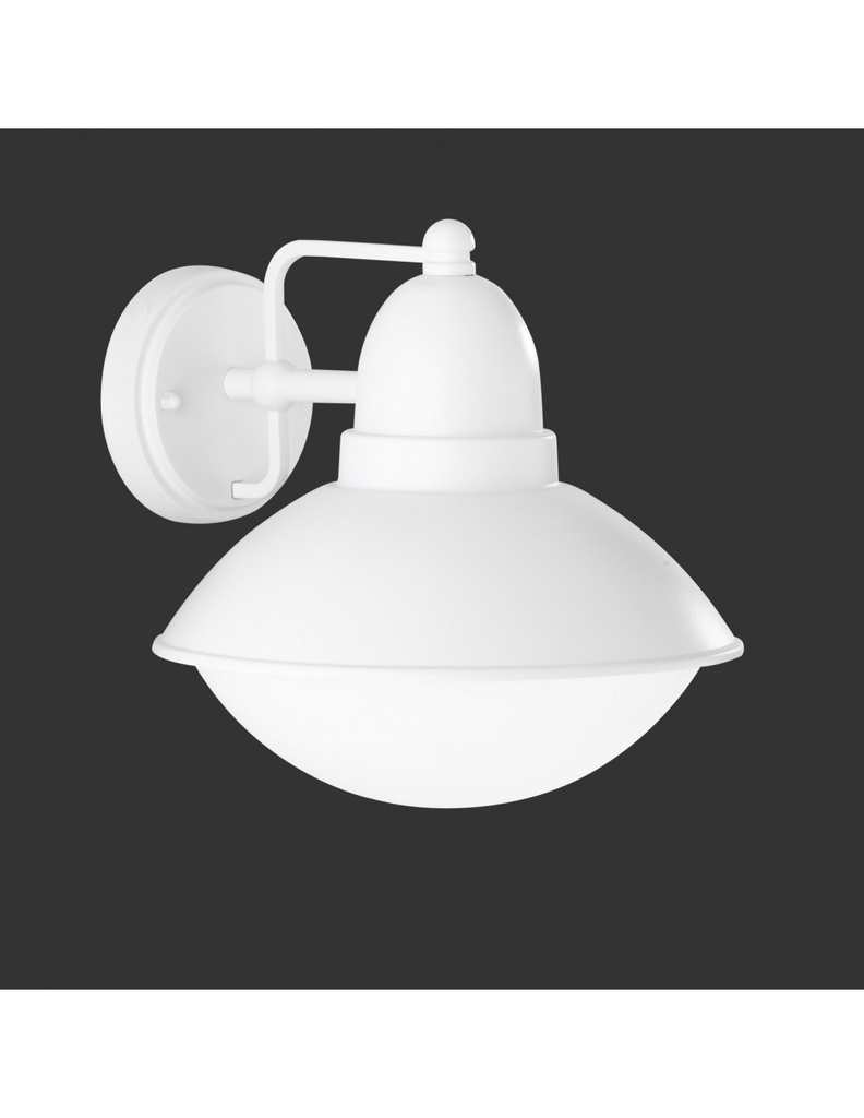 Applique bianco opaco IP44 1xE27 Amur