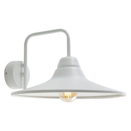 Applique in Metallo Bianco con Attacco E27