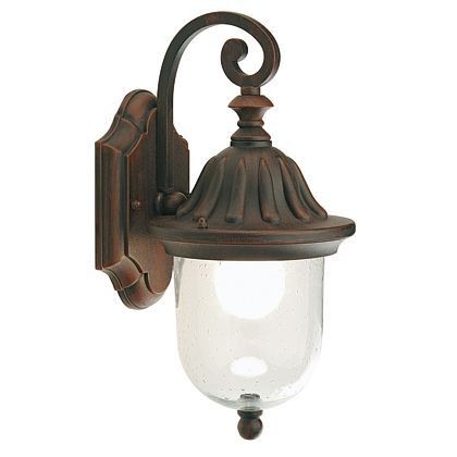 Applique in Alluminio con Diffusore in Vetro Trasparente Pulegoso - Altezza Max 155mm - Potenza Massima 60W