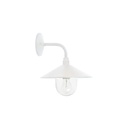 Applique in vetro trasparente, struttura in alluminio bianco - Altezza max lampada: 105mm