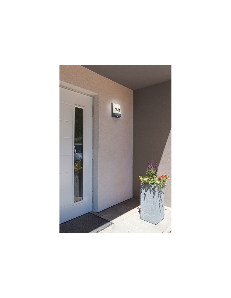 Applique Kasai Led con Sensore Crepuscolare e Civico