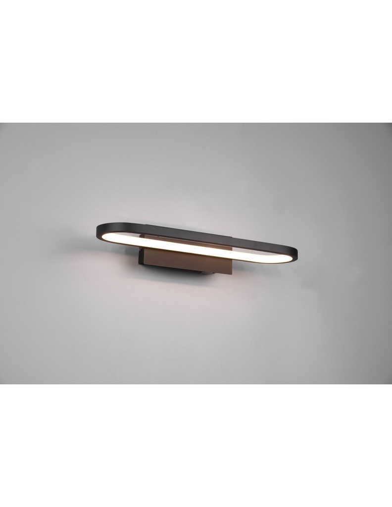 Applique LED da bagno moderno nero IP44