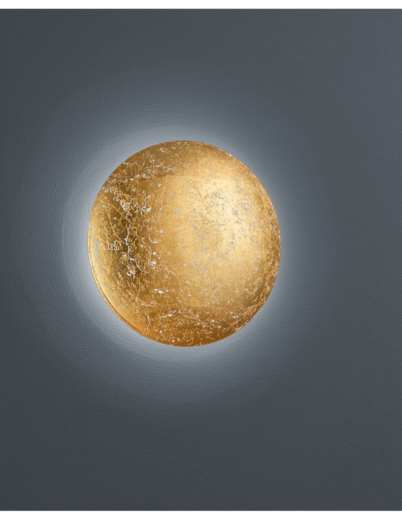 Applique Decorativa Chiros Foglia Oro Ø22 cm