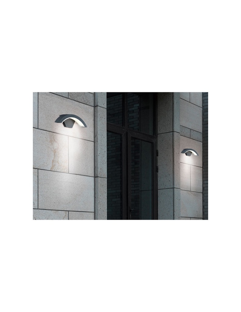 Applique LED Facciata Esterna Antracite IP54