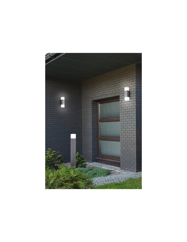 Applique LED da Esterno Doppia Luce in Alluminio