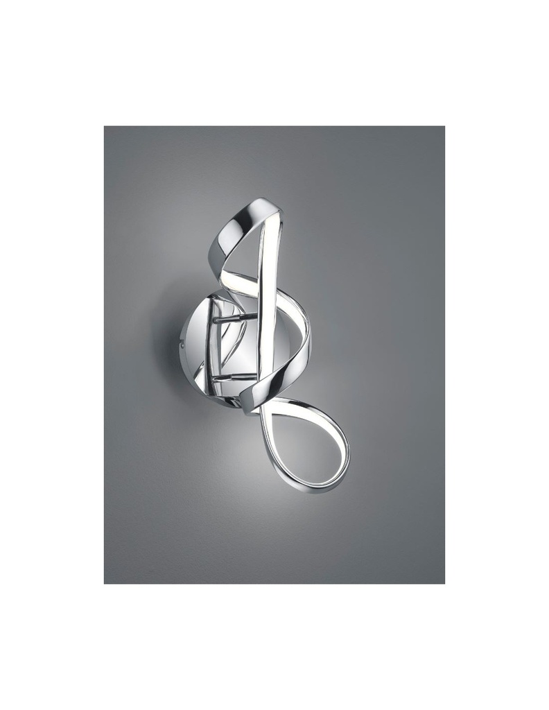 Applique Perugia Design Fiocco Cromo Led Dimmer 4000k