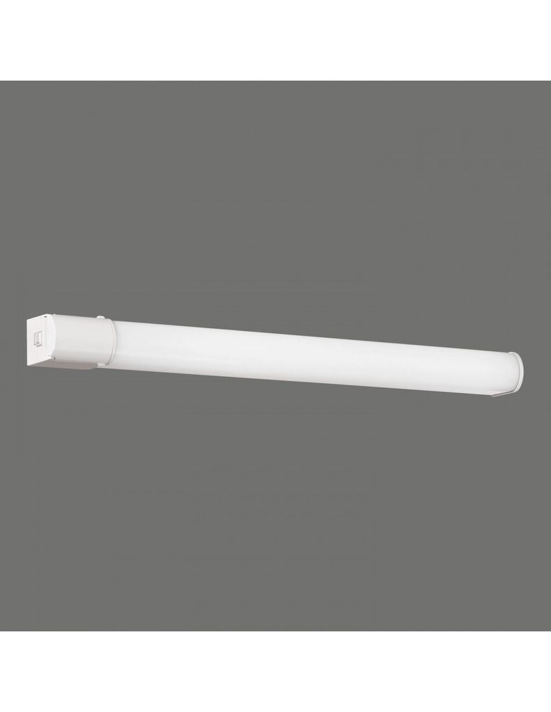 Applique Rettangolare Bianca Specchio Bagno Led Garona IP44