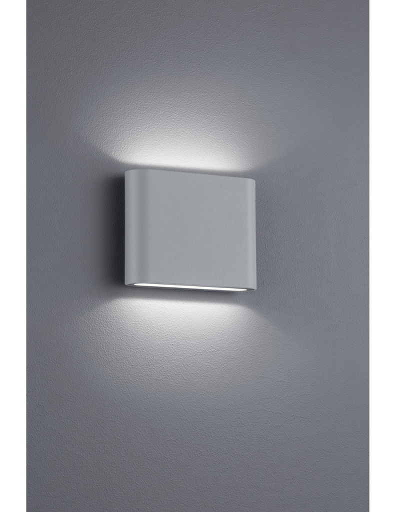 Applique Rettangolare Thames II Led Doppia Emissione IP54 Alluminio L11 cm Trio Lighting