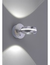 Applique Vista Led Orientabile Dimmerabile Rgbw Nichel Ø11 cm