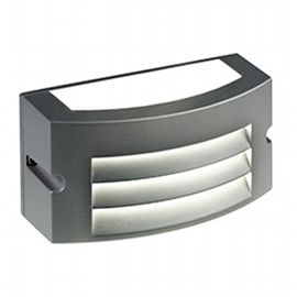 Applique in alluminio pressofuso con diffusore opalino - Luce calda - 10W - 840 lumen - IP54
