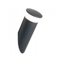 Applique in alluminio pressofuso, diffusore in termoplastico opalino, 9W, 920 lumen, luce naturale, IP65 grafite