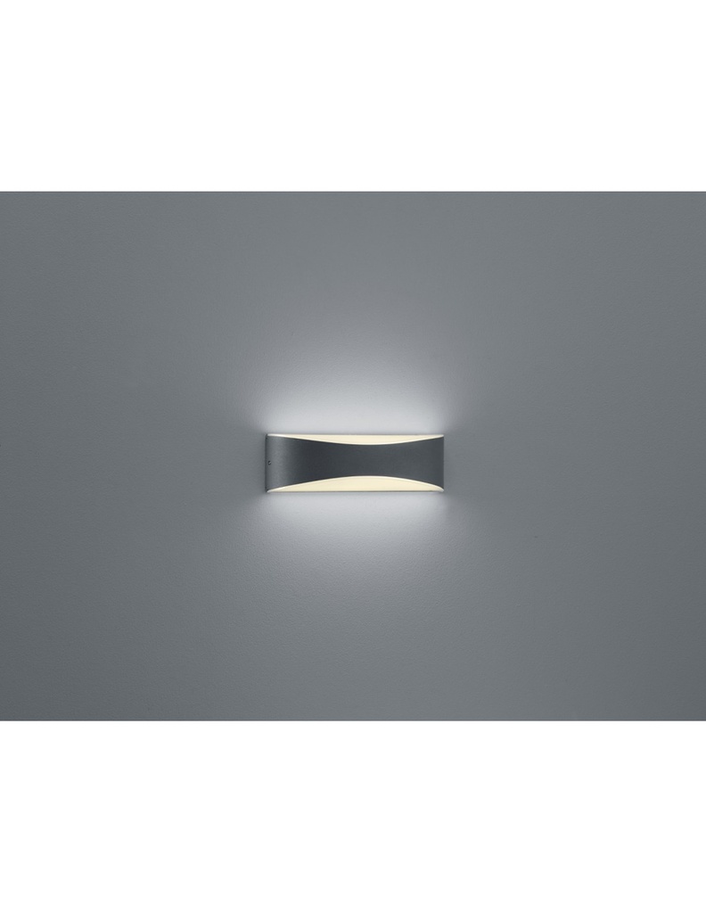 Applique da Parete Konda Doppia Emissione Led IP65 Antracite