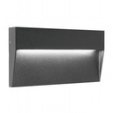 Applique tonda in alluminio pressofuso con diffusore satinato - 6W, 723 lumen, luce calda