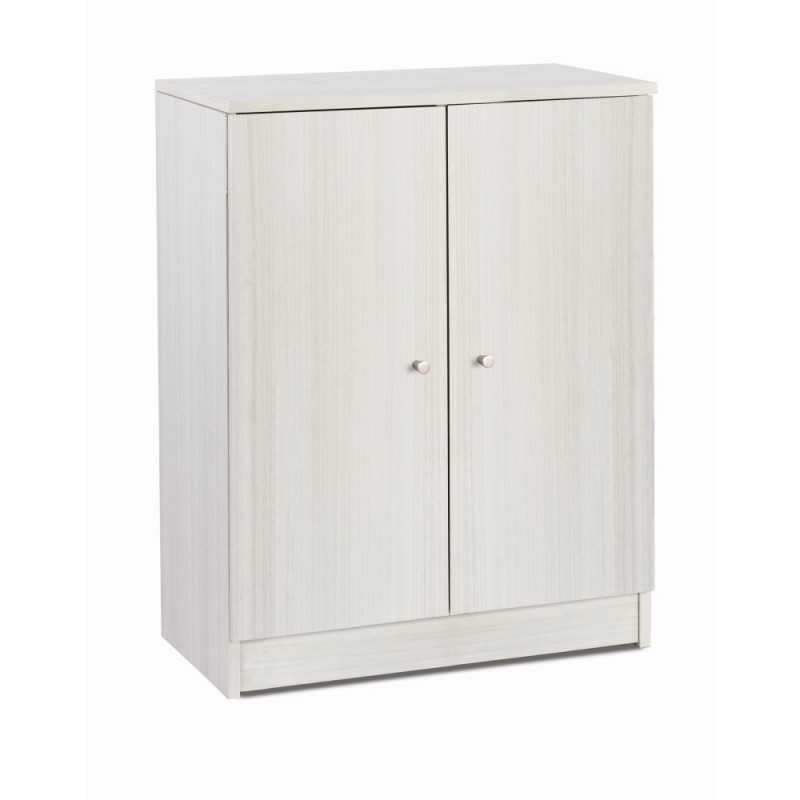 Armadio multiuso basso con due ante Eucalipto 62x34x h80 cm