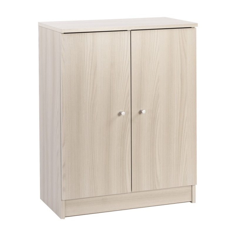 Armadio multiuso basso due ante Olmo Chiaro 62x34x h80 cm
