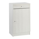 Armadio basso multiuso un anta un cassetto Eucalipto 46x34x h80 cm