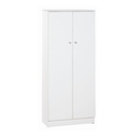 Armadio Multiuso Due Ante Bianco 62x34x h147 cm