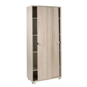 Armadio Multiuso Due Ante Scorrevoli con Ripiani Olmo Chiaro 82x41x h190 cm