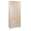 Armadio Multiuso Tre Ante Un Cassetto Olmo Chiaro 77x34x h178 cm