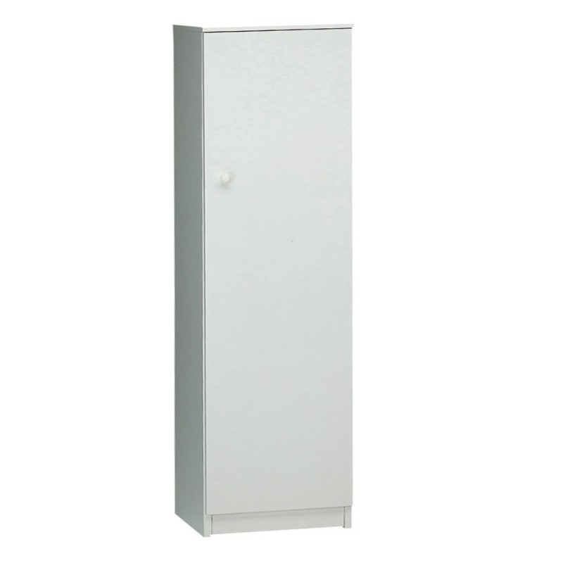 Armadio Multiuso con una Porta Bianco 46x34x h147 cm