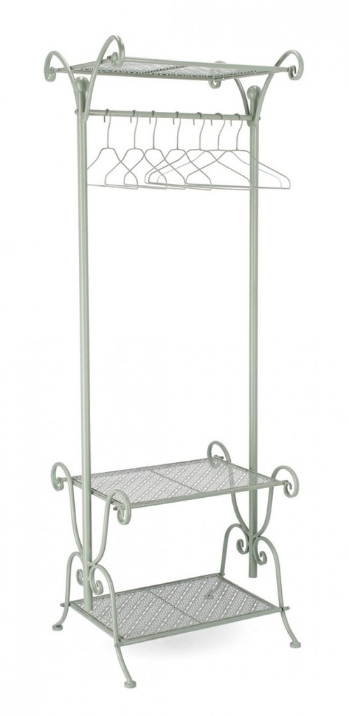 Attaccapanni Salvia - Design Moderno - Facile da Assemblare - Acciaio Verniciato a Polvere
