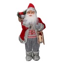 Babbo Natale Tessuto con Slitta Rosso 60x0x0 cm