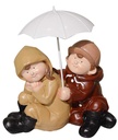 Ombrello per bambini, altezza 26 cm, seduti, dimensioni 25 x 17 x 26 cm