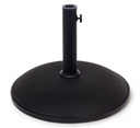 Base Ombrellone Barry To 25Kg Nero - Stabile e Versatile - Dimensioni: 50x8-38 cm
