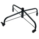 Base albero in metallo nero con ruote - cm60