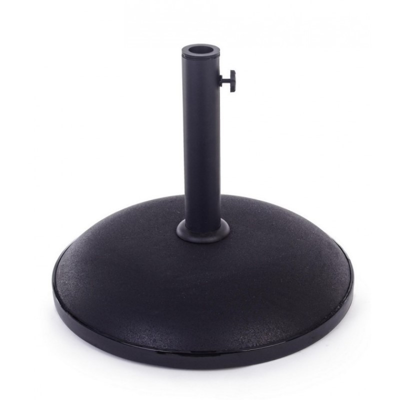 Base in cemento per ombrellone Barry da 30kg nero - Dimensioni: 50x10/42 cm