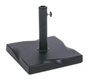 Base ombrellone quadrato cemento nero Salonicco 44.5x44.5x37.5 cm