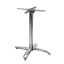 Base tavolo alluminio grigio ribaltabile - 42x52x72 cm