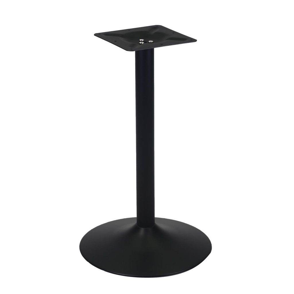 Base tavolo in acciaio nero - Diametro base 45cm, Colonna diametro 60x61.5cm, Piatto superiore 25x25cm, Lunghezza 45cm, Larghezza 45cm, Altezza 72cm