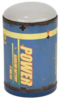 Bidone Cilindrico Blu Power - Ø 35 cm x 55 cm