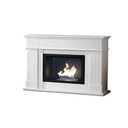 Biocamino da terra in bioetanolo, design bianco, 102 x 37 x 110 cm