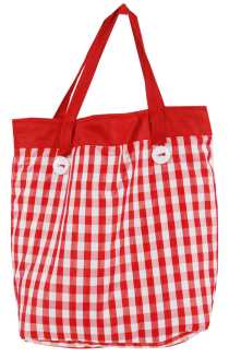 Borsa a Quadri Rossi - 40 x 11,5 x 33 cm