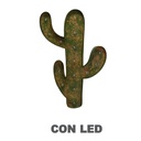Cactus metallo verde con led 40x58,5x5 cm