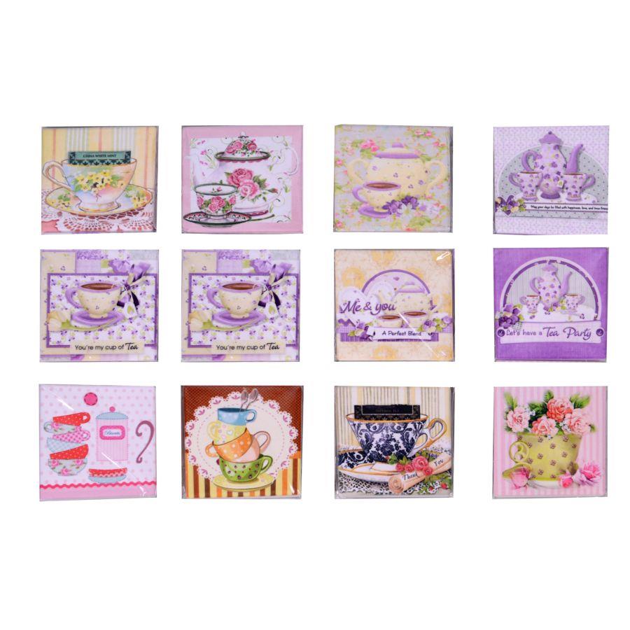 Calamita ceramica 12 pezzi per teiera con display cm9,3xh6,7x1