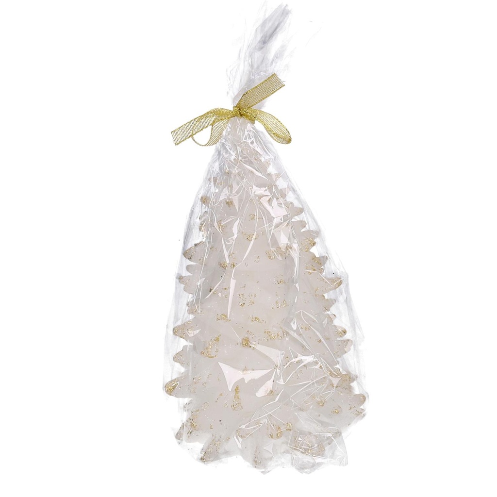 Candela Paraffina Albero Bianco 14x19,5 cm