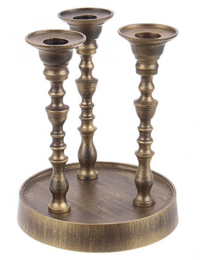 Candelabro Kylie 3F Brunito C-Base