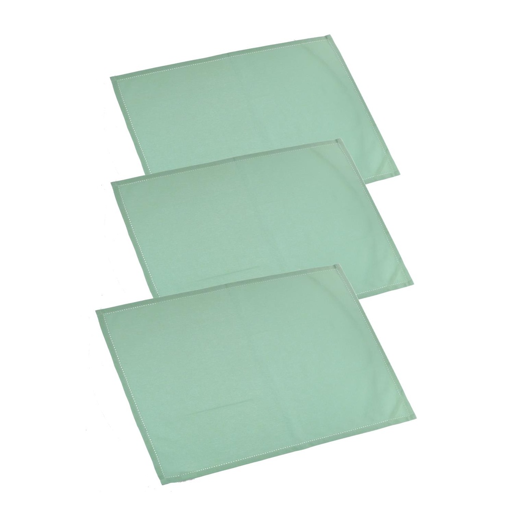 Set 3 Canovacci Juliette Verde Acqua 50x70 cm