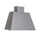 Cappa aspirante GARAGE LISCIO in acciaio inox silver cm 80