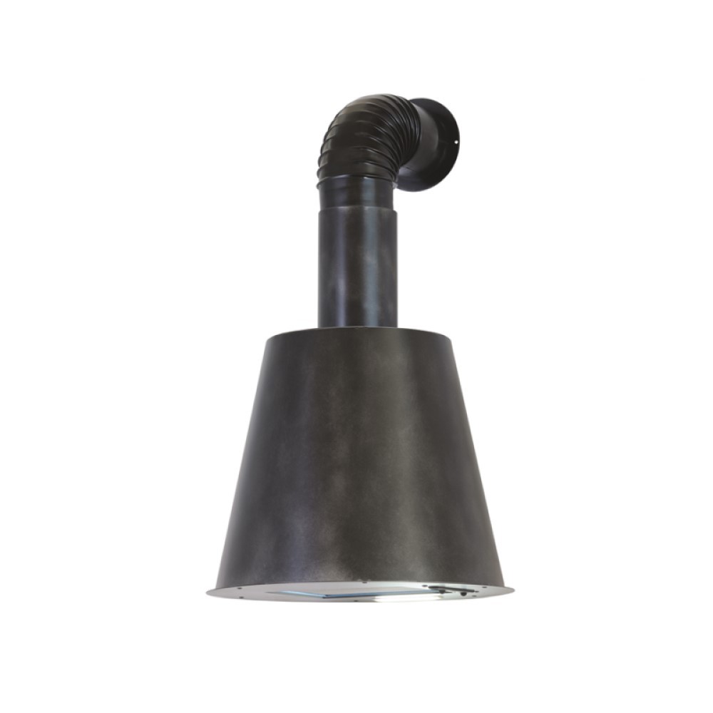 Cappa aspirante URBAN STYLE in acciaio inox antracite cm Ø50