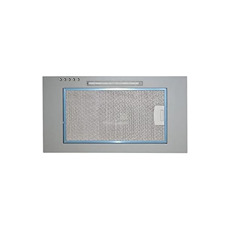 Cappa aspirante sottopensile in acciaio inox a parete luce a led  52x28,3 cm